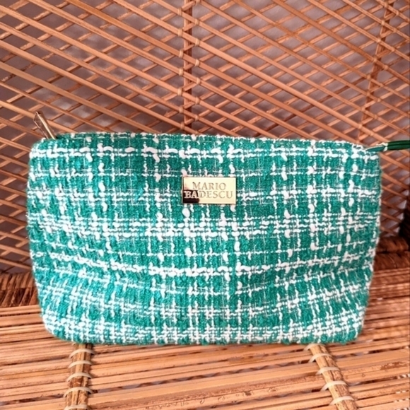 Mario Badescu Mini Mist Facial Spray Kit with Green White Woven Cosmetic Bag NEW - Picture 5 of 14